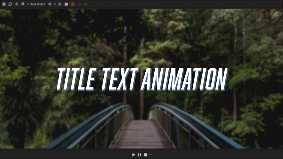 Text animations in VEGAS Pro