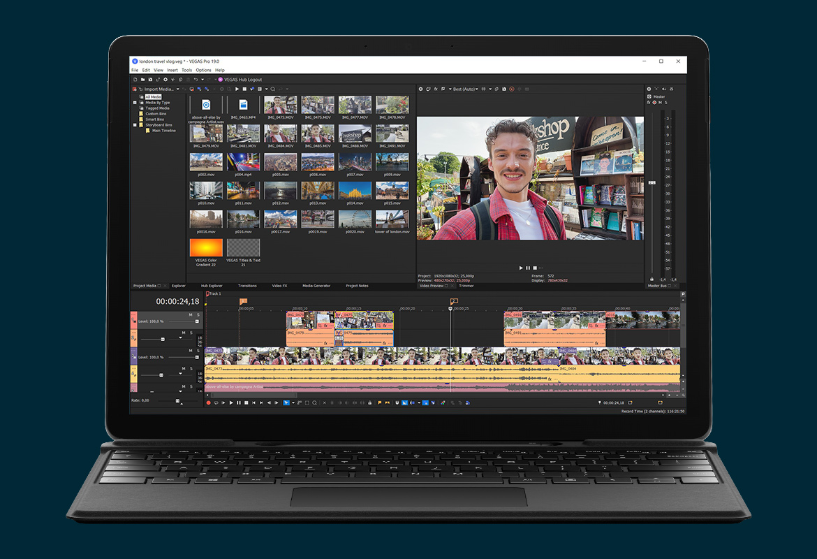 Video editing con VEGAS Pro