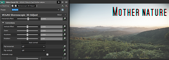 VEGAS Pro 15 - Add depth to 2D elements