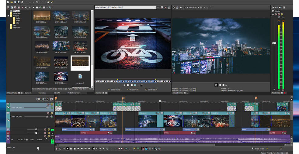 vegas pro video editing software free download