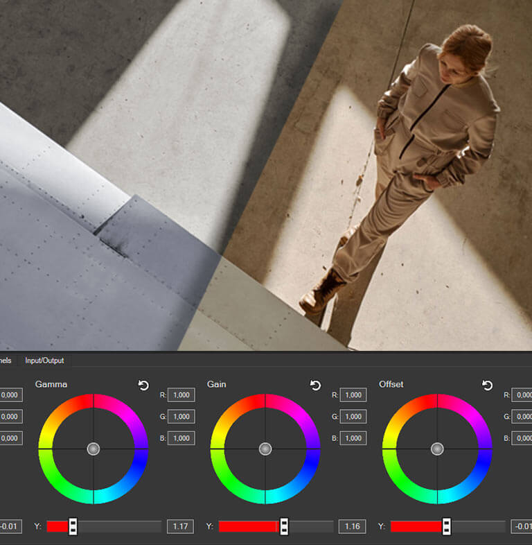 Farbkorrektur und  Color Grading