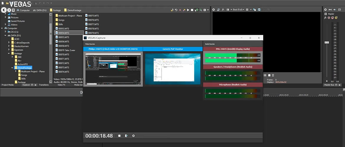 Bildschirmaufnahme mit VEGAS Pro