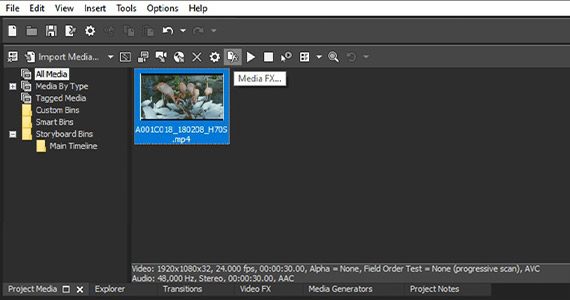 Step 4: Add Effects to Media