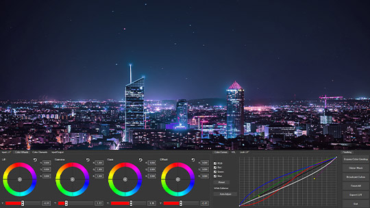 DAS COLOR GRADING PANEL