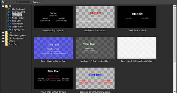 CREDIT ROLL GENERATOR