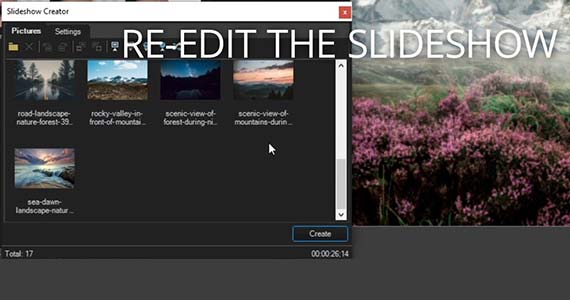 Step 7: Re-Edit the Slideshow