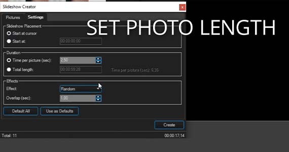 Step 4: Set Photo Length